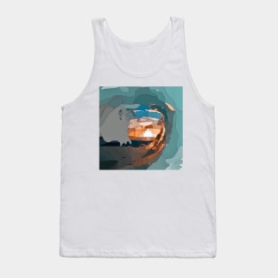 Waves and Sunset Tank Top